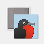 Cartoon Magnificent Frigatebird Magneet (Voorkant / Achterkant)