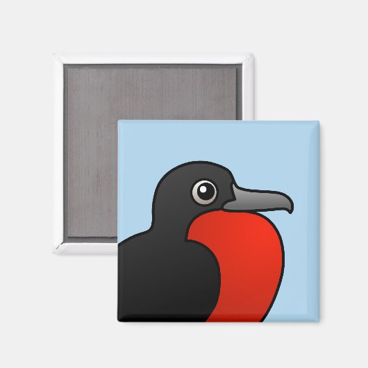 Cartoon Magnificent Frigatebird Magneet (Voorkant / Achterkant)