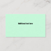 Cartoon Maid House Cleaning Visitekaartje (Achterkant)