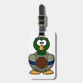 Cartoon Mallard Duck Bagagelabels (Voorkant verticaal)