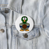Cartoon Mallard Duck Button (In situ)