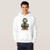 Cartoon Mallard Duck Mannen Hoodie (Voorkant volledig)