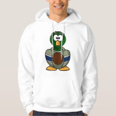Cartoon Mallard Duck Mannen Hoodie (Voorkant)