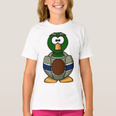 Cartoon Mallard Duck Meisjes T-shirt (Voorkant)
