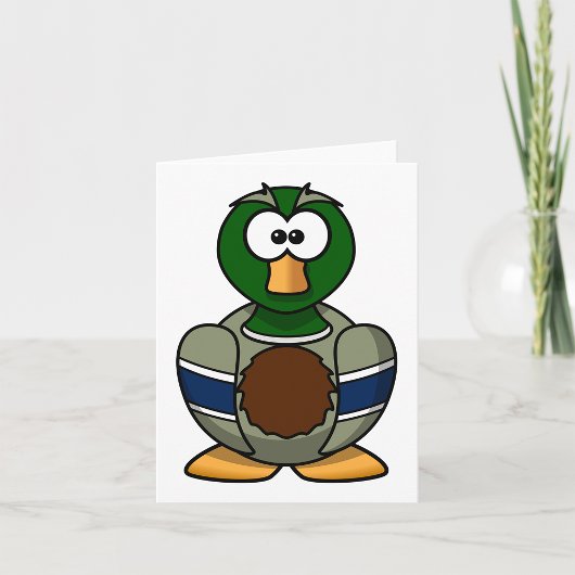 Cartoon Mallard Duck Note Kaarten