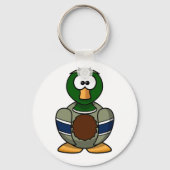 Cartoon Mallard Duck Sleutelhanger (Voorkant)