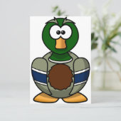 Cartoon Mallard Duck Uitnodigingen (Staand voorkant)