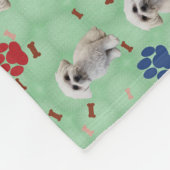 Cartoon Maltees Fleece Deken (Hoek)