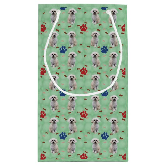 Cartoon Maltees Klein Cadeauzakje (Achterkant)