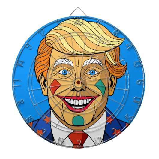 Cartoon Man Dartbord (Voorkant)