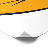 Cartoon man Meditatie Poster (Hoek)