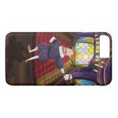Cartoon man reciting shakespeare play. Case-Mate iPhone case (Achterkant (Horizontaal))