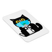 Cartoon Manchy's Blijf veilig Magnet Magneet (Rechterzijde)