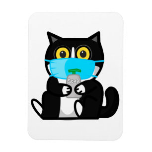 Cartoon Manchy's Blijf veilig Magnet Magneet