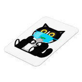 Cartoon Manchy's Blijf veilig Magnet Magneet (Linkerzijde)