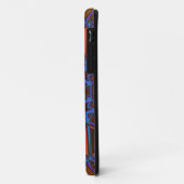 Cartoon Mandala Blauw Sinaasappel en Paarse Case-Mate iPhone Case (Achterkant/links)