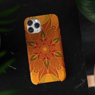 Cartoon Mandala Bloed Oranje en rood Case-Mate iPhone Case
