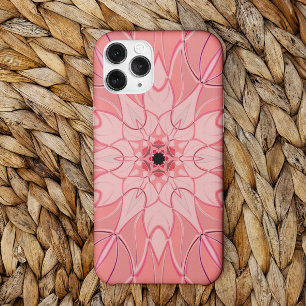 Cartoon Mandala Bloem Roze Case-Mate iPhone Case
