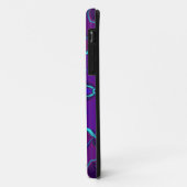 Cartoon Mandala Flower Blue en Paars Case-Mate iPhone Case (Achterkant/links)