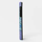 Cartoon Mandala Flower Blue en Paars Case-Mate iPhone Case (Achterkant/links)