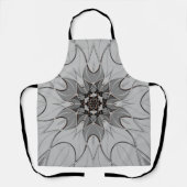 Cartoon Mandala Flower Gray Schort (Voorkant)