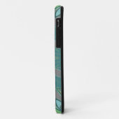 Cartoon Mandala Flower Green en Blue Case-Mate iPhone Case (Achterkant/links)