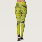 Cartoon Mandala Flower Green Leggings (Achterkant)