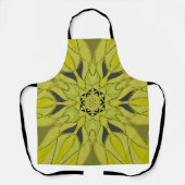 Cartoon Mandala Flower Green Schort (Voorkant)