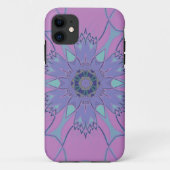 Cartoon Mandala Flower Paars and Blue Case-Mate iPhone Case (Achterkant)