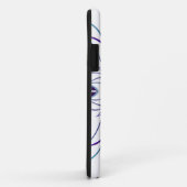 Cartoon Mandala Flower White en Paars Case-Mate iPhone Case (Achterkant/rechts)