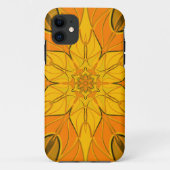 Cartoon Mandala Flower Yellow Case-Mate iPhone Case (Achterkant)