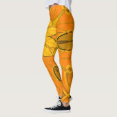 Cartoon Mandala Flower Yellow Leggings (Links)