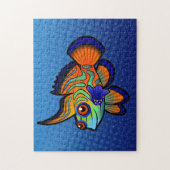 Cartoon Mandarijn / Dragonet Fish Legpuzzel (Verticaal)