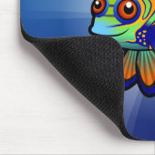 Cartoon Mandarijn / Dragonet Fish Muismat (Hoek)