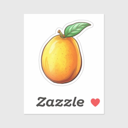 Cartoon mango sticker (Vel)