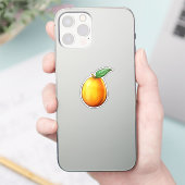Cartoon mango sticker (Telefoon)