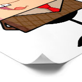 cartoon mannelijke leraar poster (Hoek)