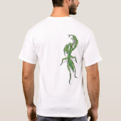 Cartoon Mantis op de achterkant - T-Shirt (Achterkant)