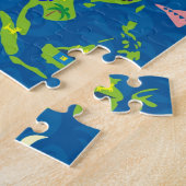 Cartoon Map of Asia Puzzle Legpuzzel (Zijkant)