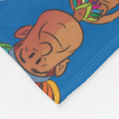 Cartoon Map of Brazilië Fleece Deken (Hoek)