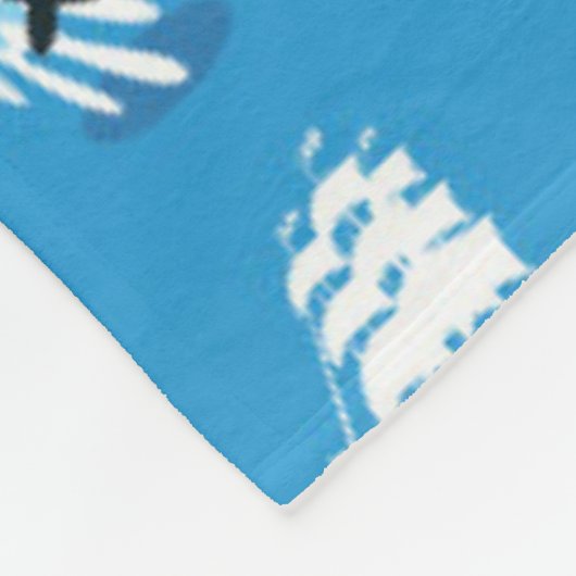 Cartoon Map of California Fleece Deken (Hoek)