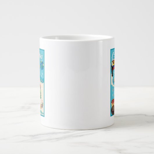 Cartoon Map of Colombia Grote Koffiekop (Voorkant)