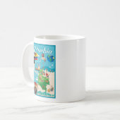 Cartoon Map of Colombia Koffiemok (Voorkant links)