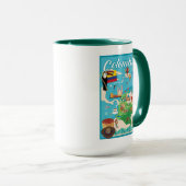 Cartoon Map of Colombia Mok (Voorkant rechts)