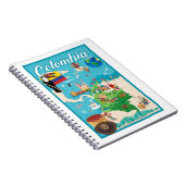 Cartoon Map of Colombia Notitieboek (Rechterzijde)