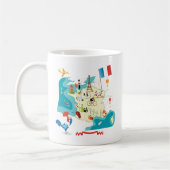 Cartoon Map of France Koffiemok (Links)