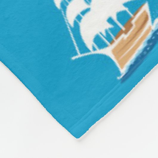 Cartoon Map of Rhode Island Fleece Deken (Hoek)