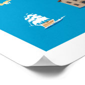 Cartoon Map of Rhode Island Poster (Hoek)