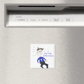 Cartoon marathonloper magneet (Insitu (Vaatwasser))