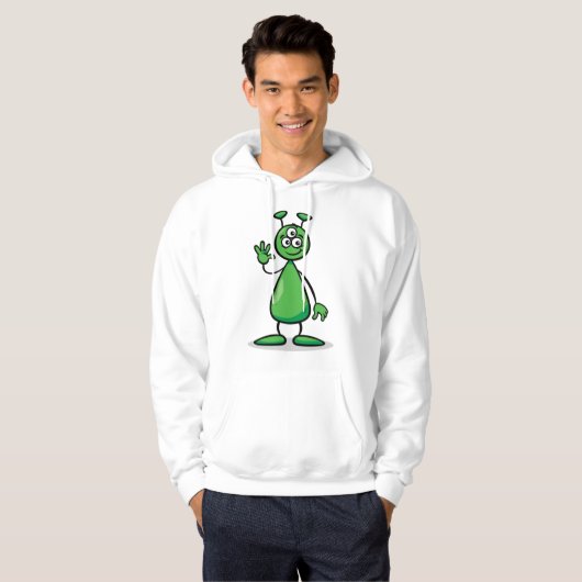 Cartoon Martian Hoodie (Voorkant volledig)